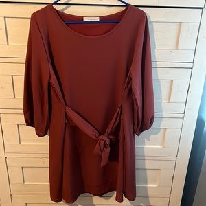 Long sleeve tie dress size L